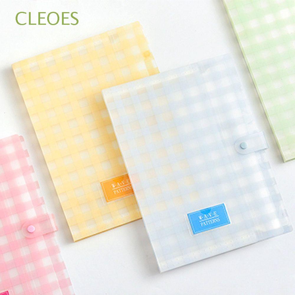 Bìa Nhựa Đựng Tài Liệu Giấy A4 Có Thể Mở Rộng Kèm Khóa Bấm Giá Đỡ Tiện Dụng Cho Văn Phòng / Trường Học