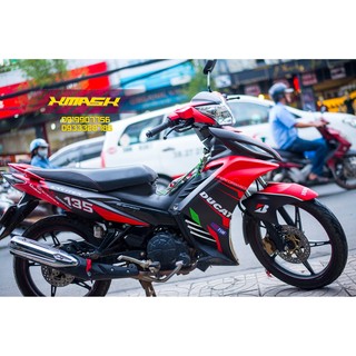 Decal tem trùm xe exciter 135 mẫu c19