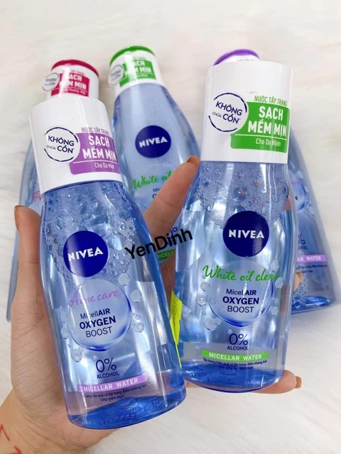 NƯỚC TẨY TRANG NIVEA THÁI KHÔNG CHỨA CỒN PHIÊN BẢN MỚI!MỚI!MỚI!!!