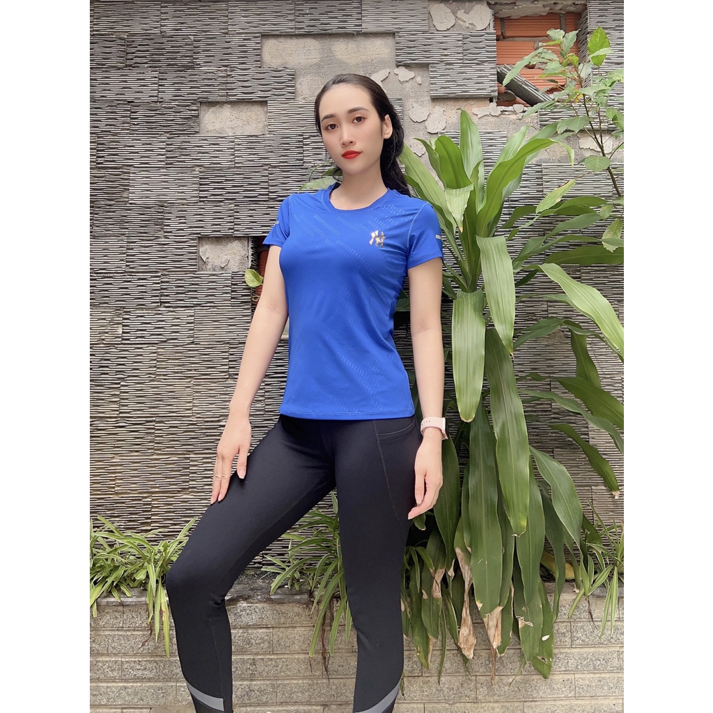 ( free ship) Áo thun nữ NY tập thể thao ,chất thun lạnh co giãn 4 chiều