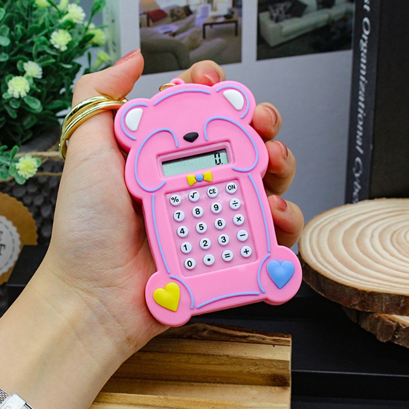 Móc Khóa Hình Gấu Máy Tính Dễ Thương