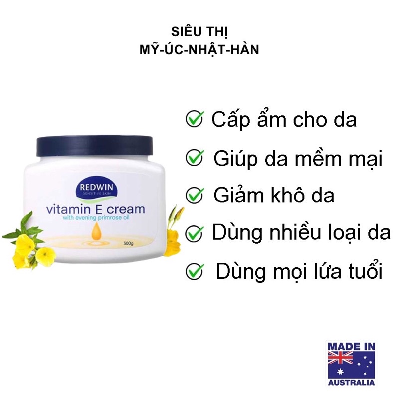 Dưỡng thể hoa anh thảo Redwin vitamin E 300ml