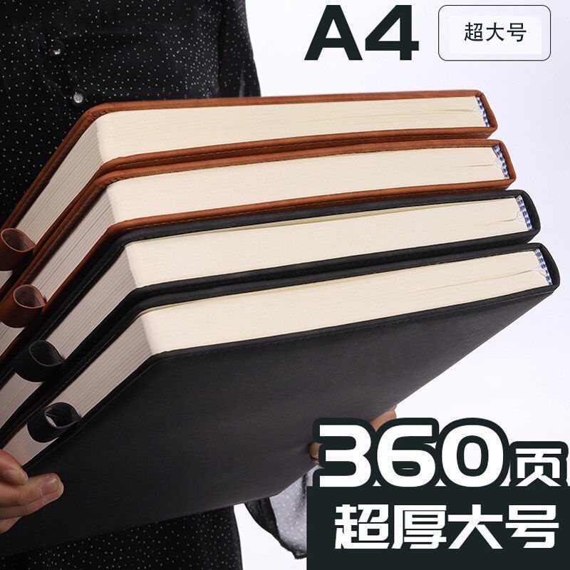 Sổ tay ghi chú bìa dày khổ A4 B5 A5 tùy chọn màu sắc