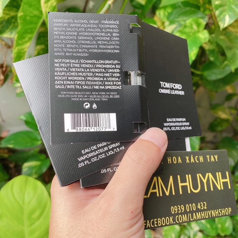 Vial nước hoa TOM FORD OMBRE LEATHER 1,5ml