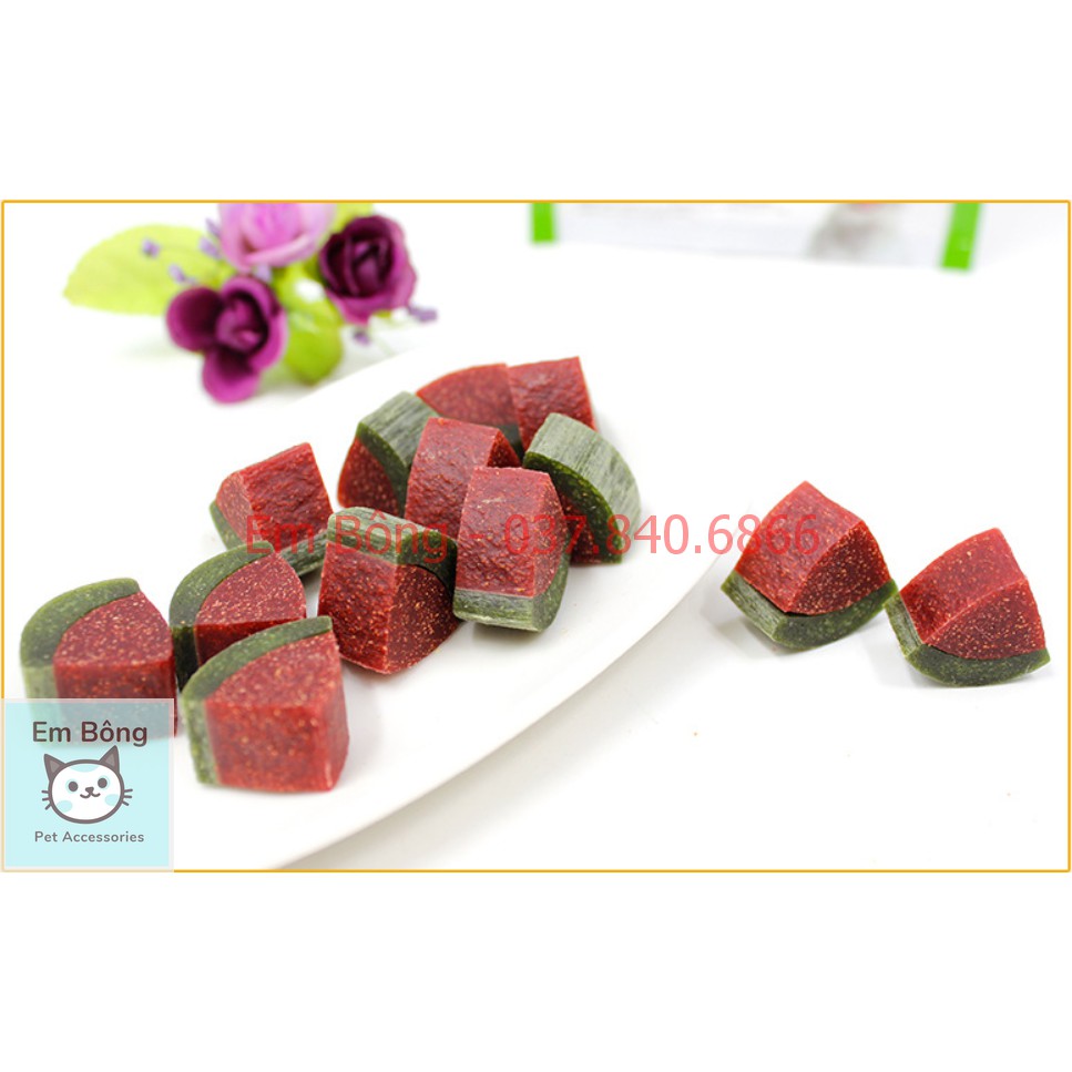 Bánh thưởng trái cây VegeBrand vị Táo, Dưa hấu, Cá hồi , Thịt bò 🍉🍎🐟🐮