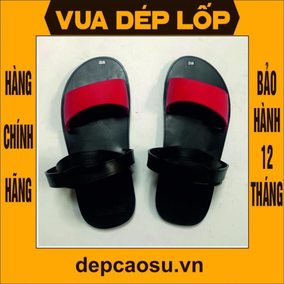 Dép cao su 3 quai ngang 4 màu thương hiệu VUA DÉP LỐP Phạm Quang Xuân, chính hãng, có bảo hành, ảnh thật, có sẵn