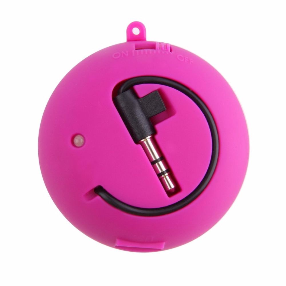 Loa mini 3.5mm cho máy tính và điện thoại kèm cáp sạc