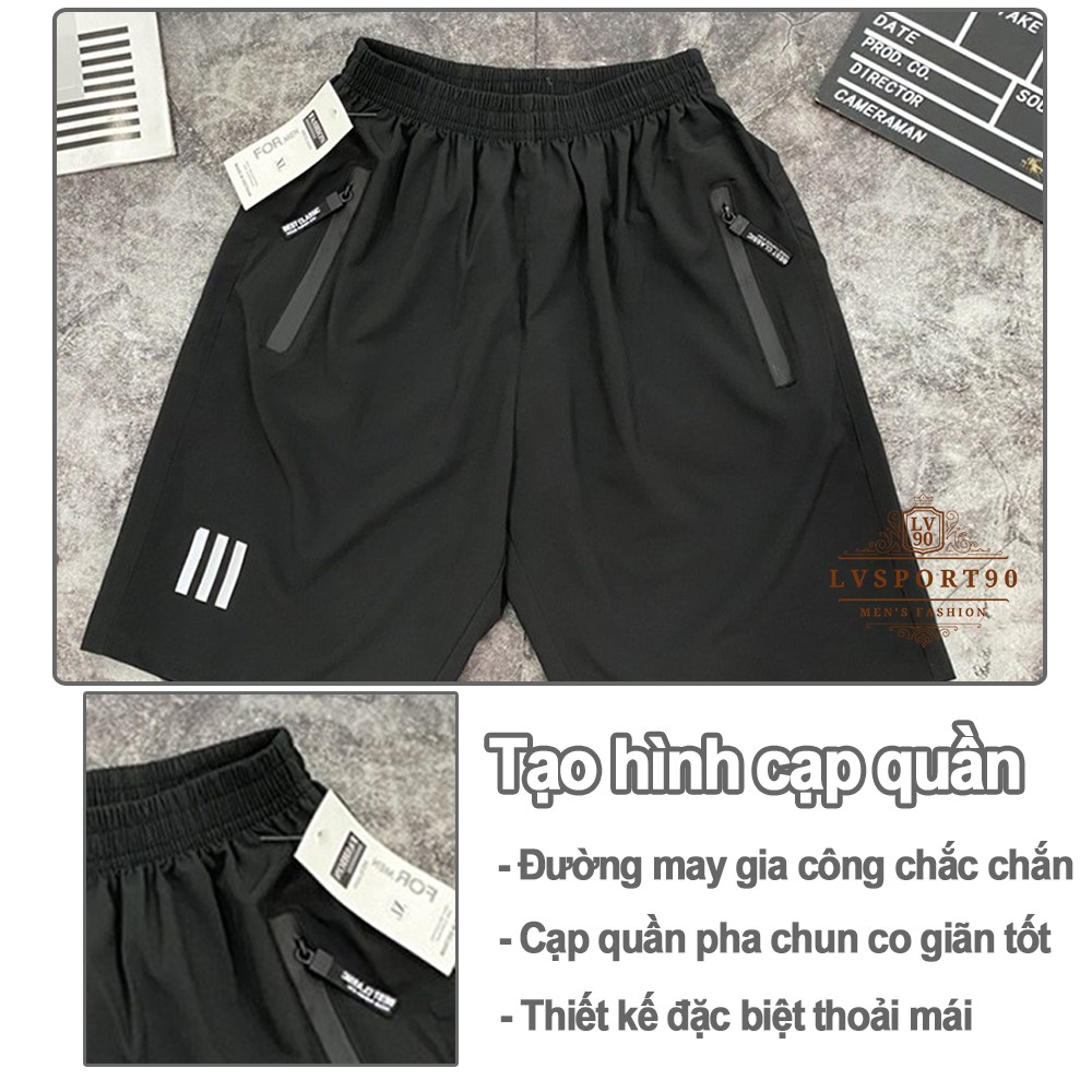 [5 màu] Quần short nam 💎SALE💎 Quần đùi sooc thể thao cao cấp chất liệu vải gió dùng đi chạy bộ mặc nhà đi ngủ LVsport90
