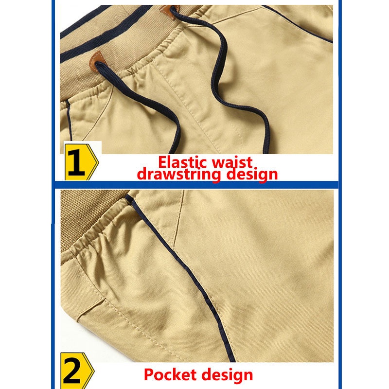 Quần short cotton ống rộng thời trang đi biển cho nam