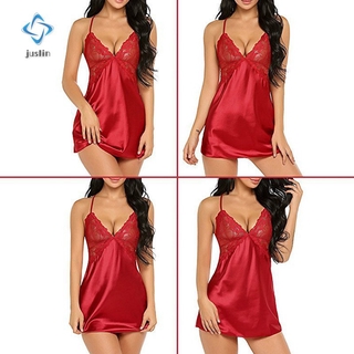 Đầm Ngủ Lụa Phối Ren Gợi Cảm Cho Nữ