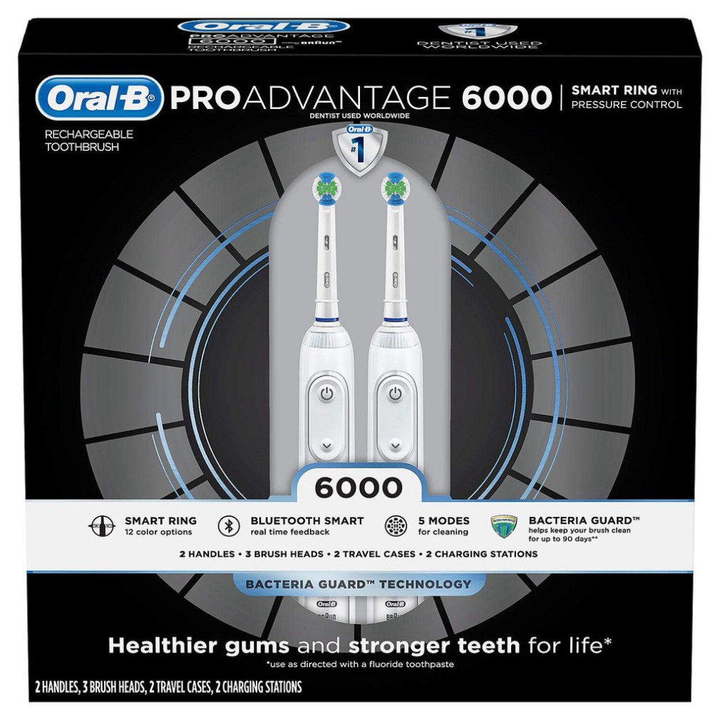 Bàn chải điện Oral B Pro 1000 Pro 3000 Pro 5000 Pro 6000 Genius [Hàng Đức]