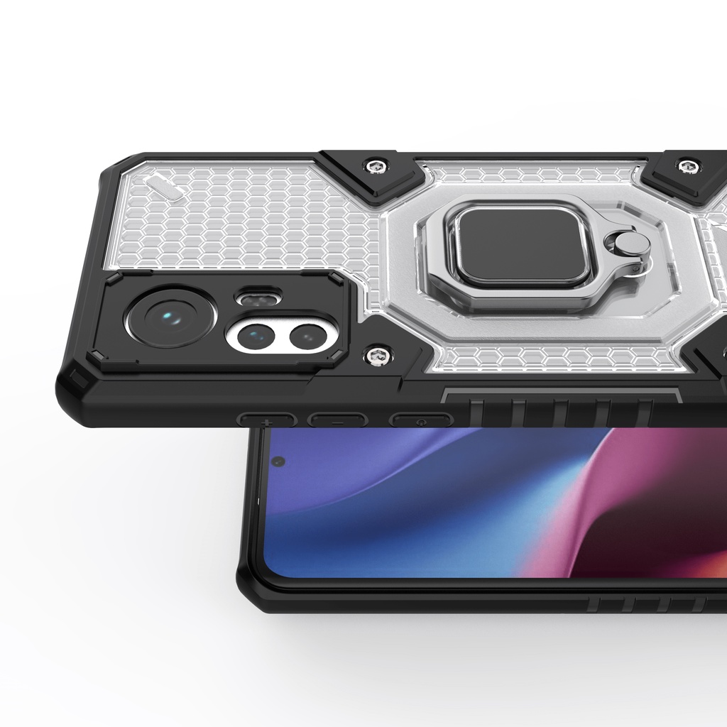 Ốp lưng Xiaomi 12 / 12x tổ Ong Iring không gian mới chống sốc giá đỡ xem phim kiêm nhẫn hút ô tô