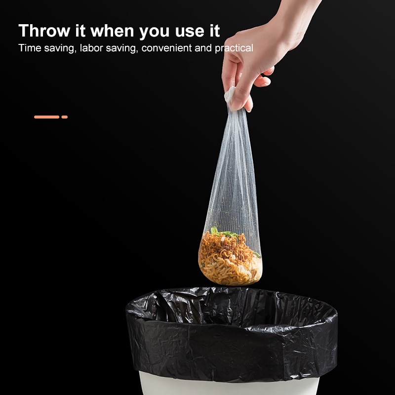 1 Bộ Túi Lưới Lọc Hình Tam Giác Dùng Một Lần Cho Bồn Rửa Chén Nhà Bếp