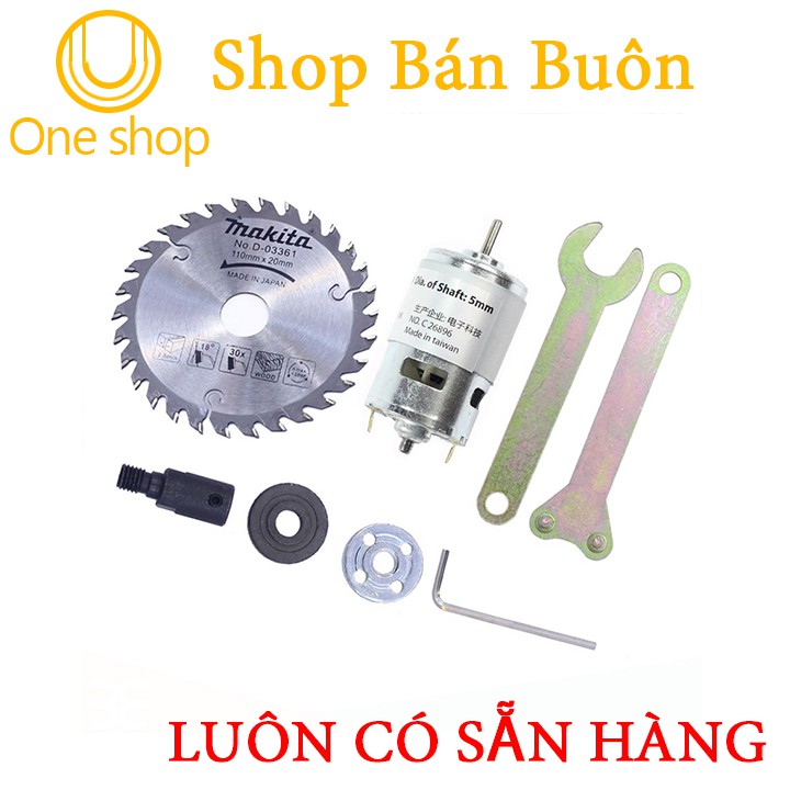 Combo DIY Máy Cưa Cầm Tay Đa Năng ( 01 Động Cơ 775 Trục Đơn 288W, 01 Lưỡi Cưa Maikita, 01 Bộ Trục Cắt M10-5mm Và Dụng Cụ