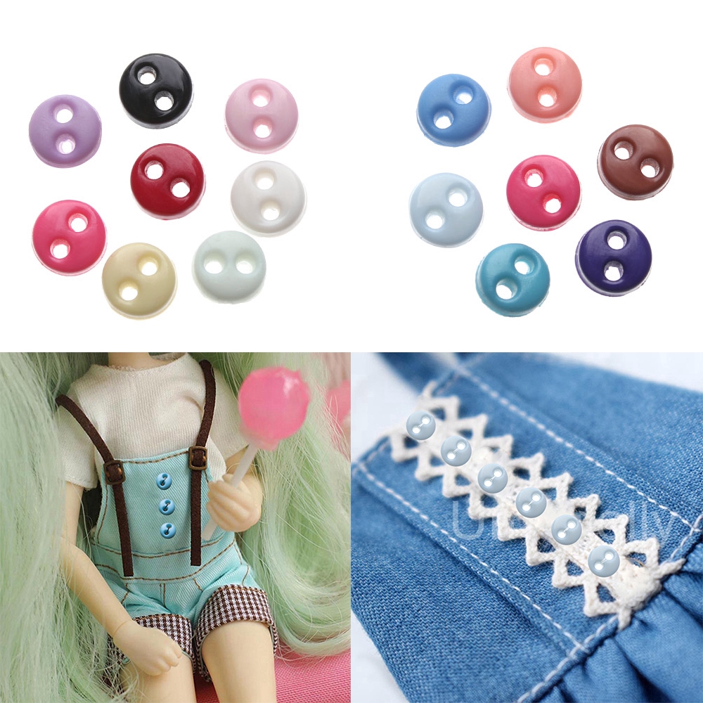 Set 50 Nút Áo 4mm Nhiều Màu Sắc Dễ Thương