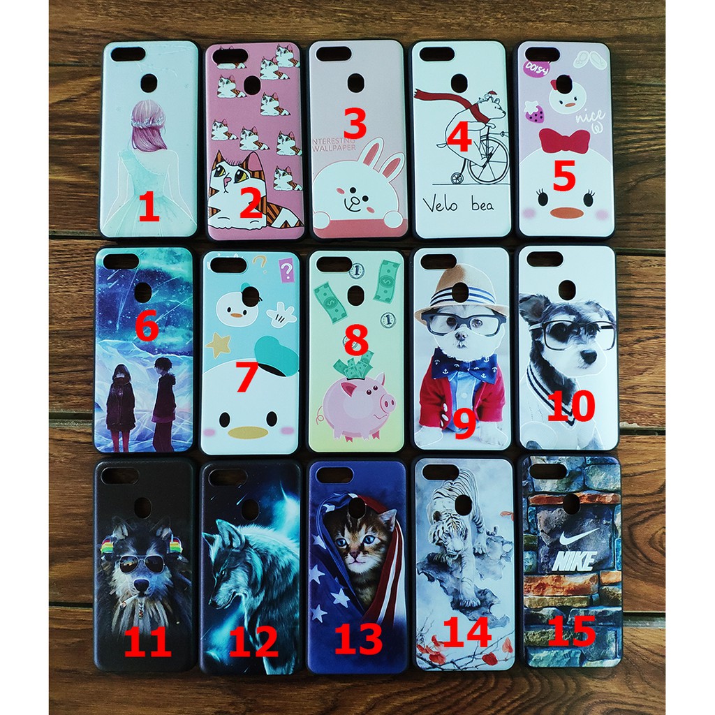 Ốp lưng Oppo A7 họa tiết dễ thương