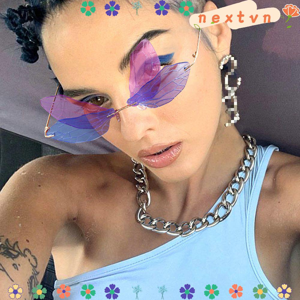 Kính Mát Nữ Không Gọng Chống Tia Uv 400 Thời Trang