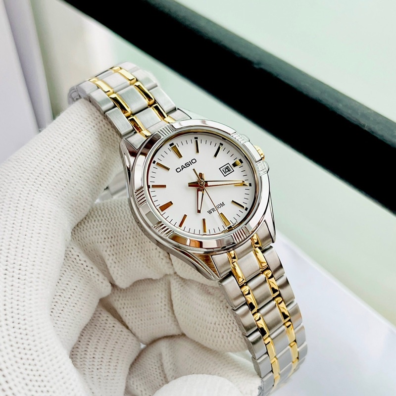 Đồng hồ nữ dây thép Casio LTP 1308SG 7A