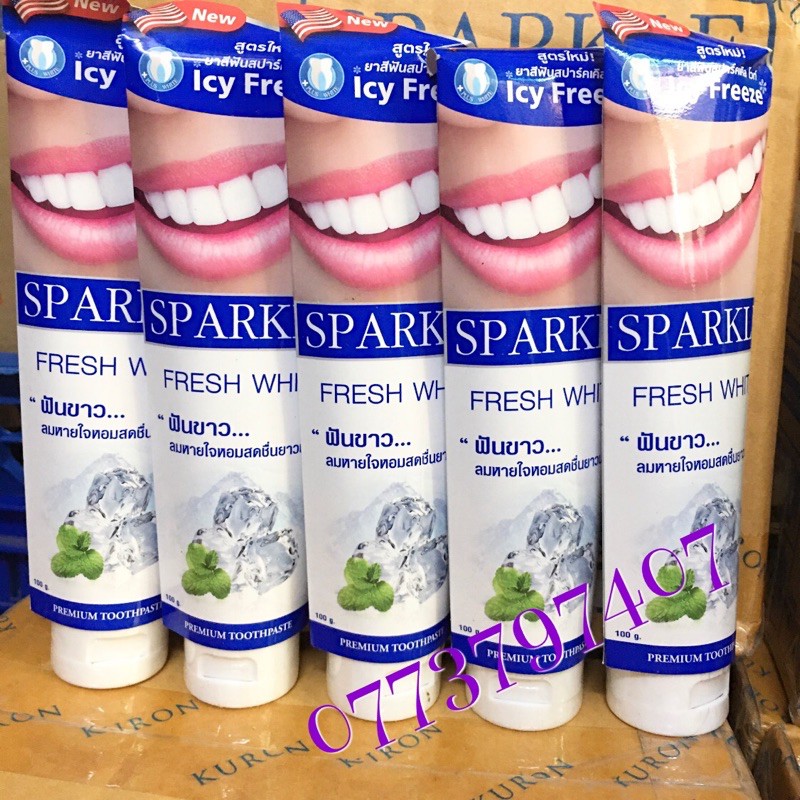 💐Kem Đánh Răng SPARKLE FRESH WHITE  Thái Lan 100g hàng công ty