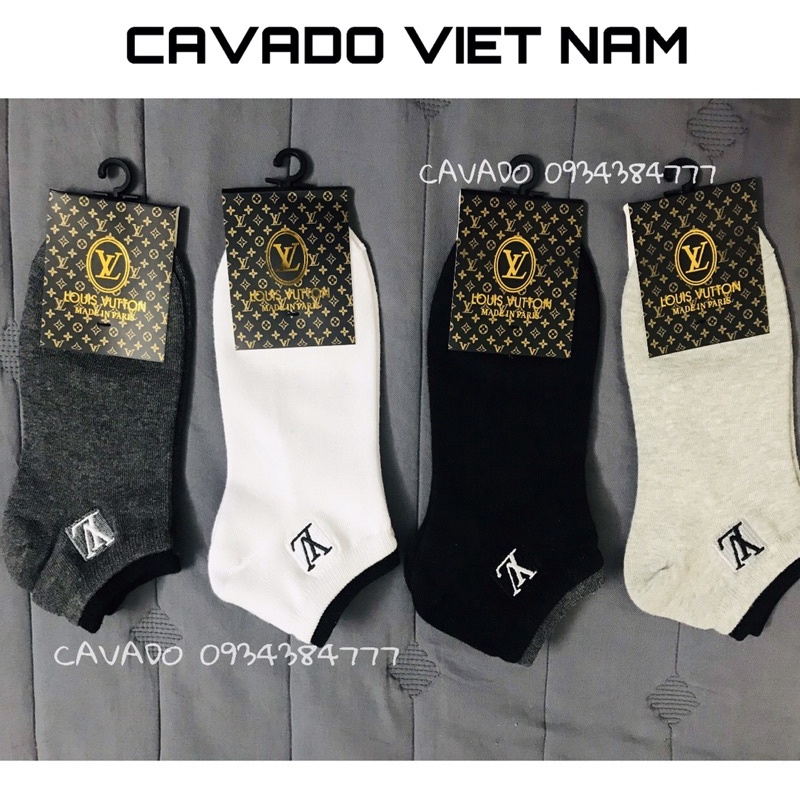 Tất nam cổ ngắn gucci thêu logo cao cấp - vớ nam hàng hiệu e