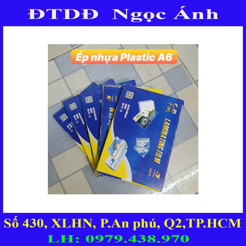 Ép Plastic khổ A6 DL 80 micro