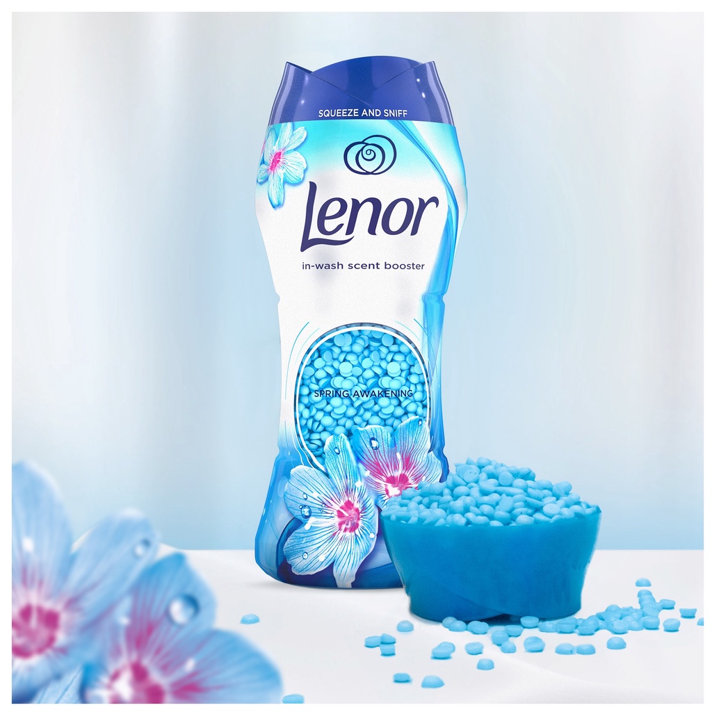 Viên giặt xả vải quần áo Lenor hương nước hoa, hạt xả vải khô hạt lưu hương SIÊU MỀM VẢI THƠM LÂU