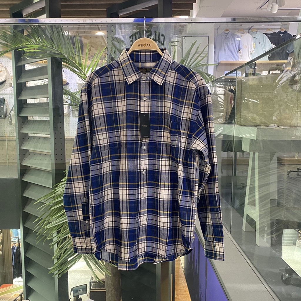 Áo sơ mi WHOAU WHYCBB671U kẻ caro cơ bản