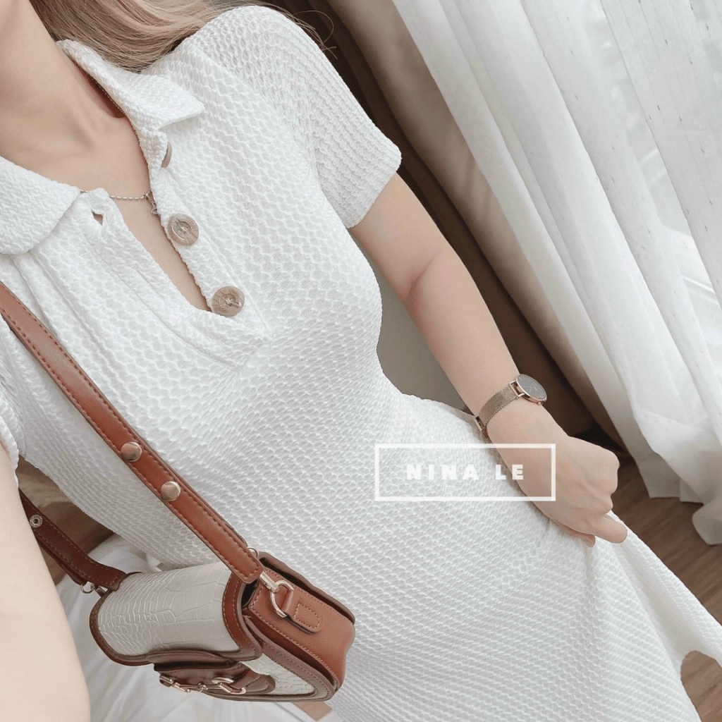 ĐẦM THUN XỐP KIM CƯƠNG SIÊU TÔN DÁNG CHO CHỊ EM UP thoi trang shop valentina