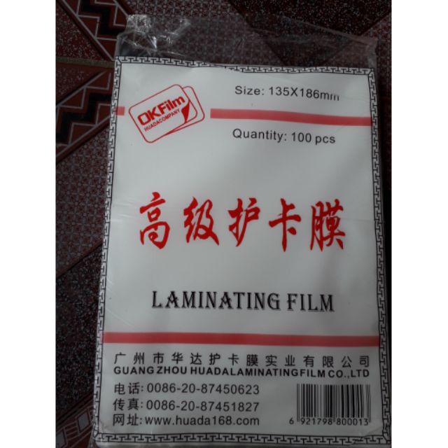 Màng ép plastic A5 35mic (kt 160x225mm)