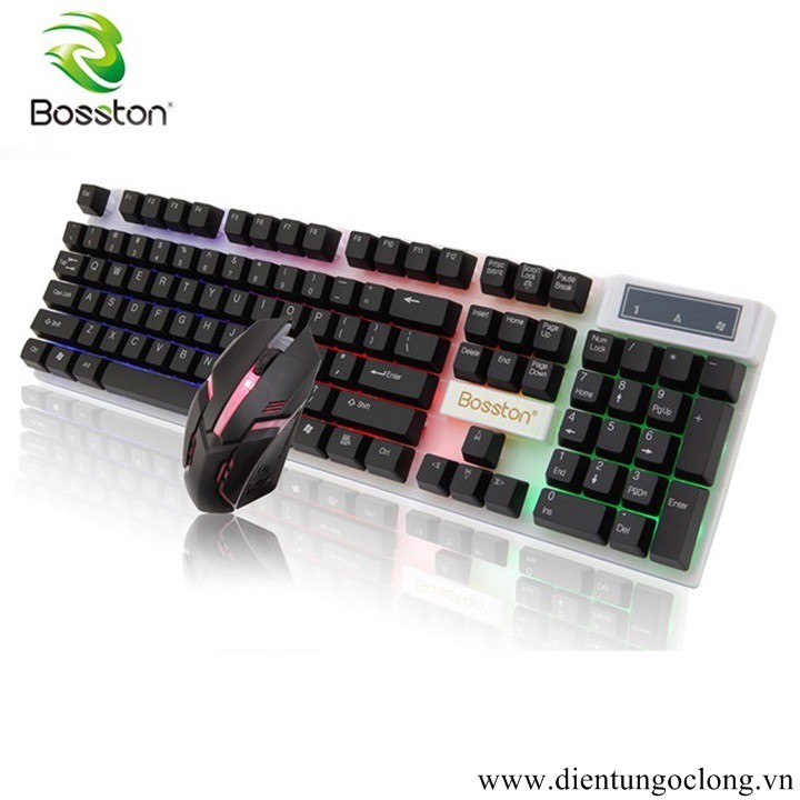 Combo Bàn Phím &amp; Chuột Có Dây Bosston 8310 Chuyên Game Chính Hãng