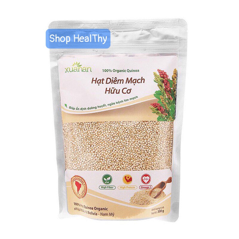 Hạt Quinnoa ( Diêm Mạch ) Hữu Cơ Xuân An Gói 300gr - [Tặng Hàng KM Đính Kèm]