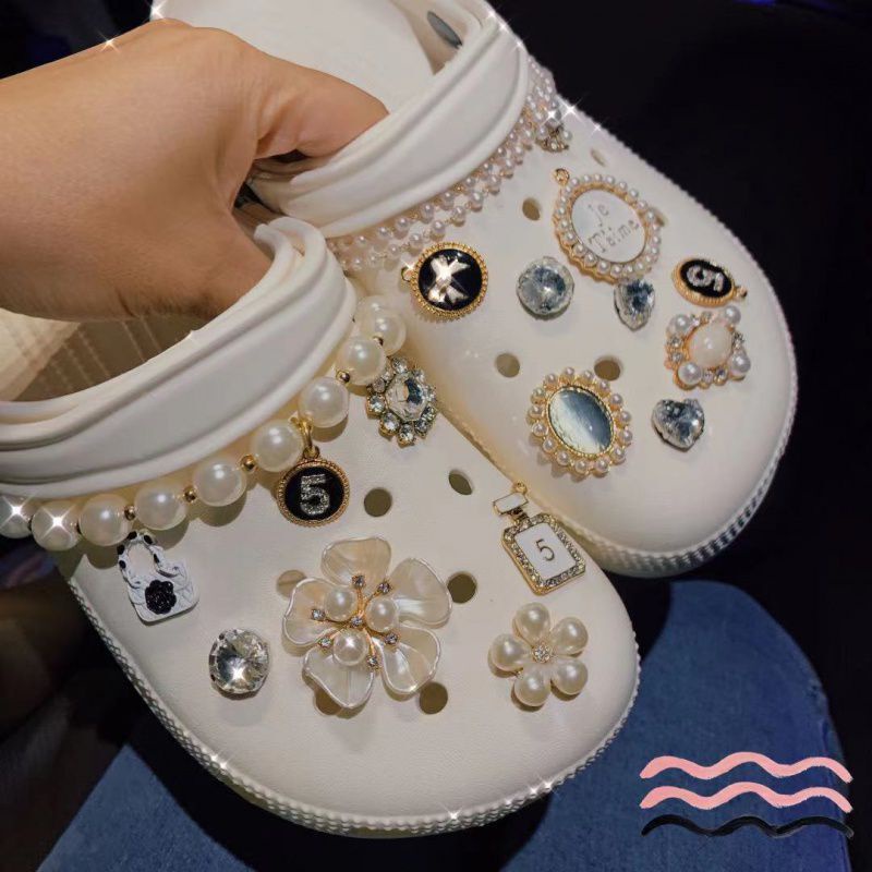 Phụ kiện khóa giày crocs diy hình hoa