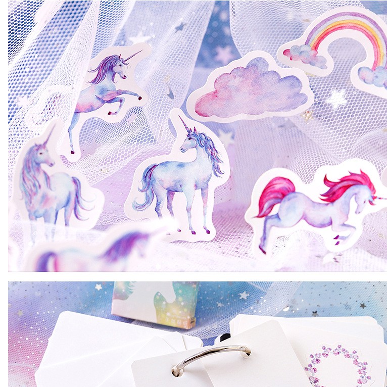Hộp 46 sticker trang trí planner scrapbook M3
