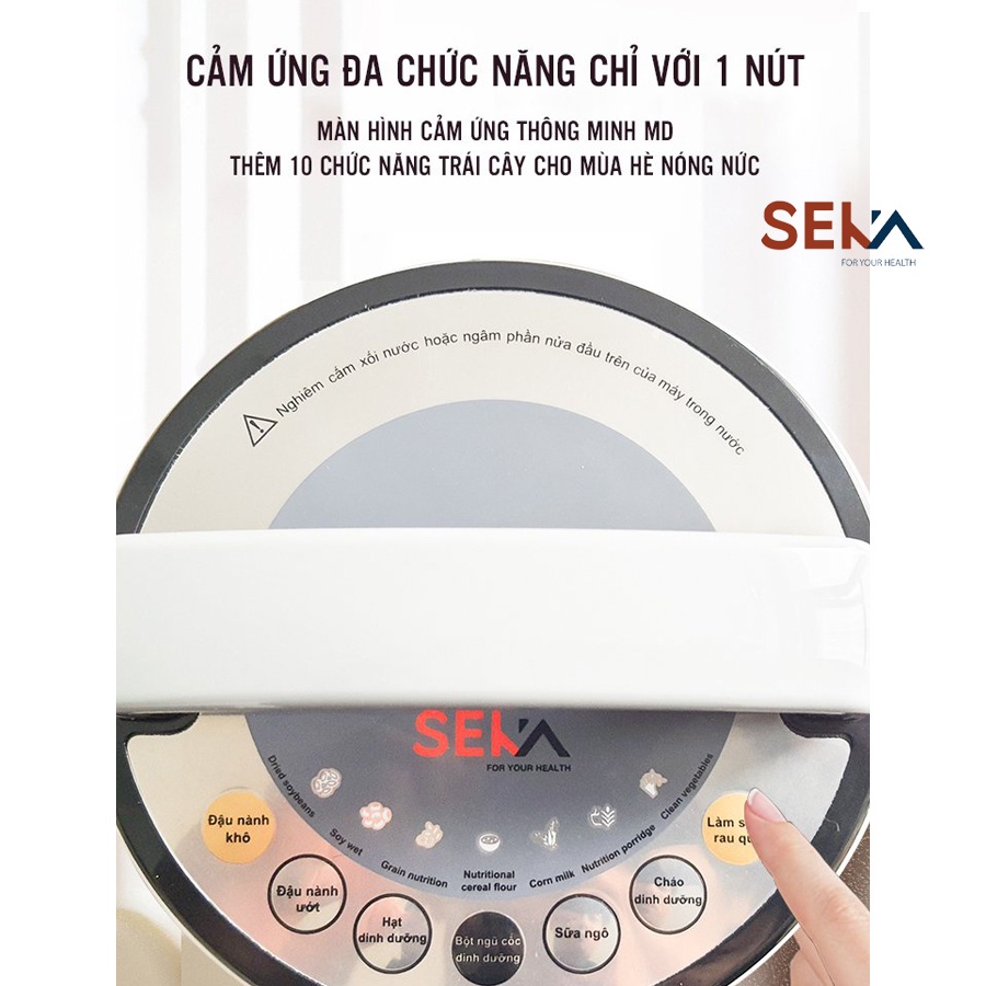 Máy làm sữa hạt Seka LN28 đa chức năng tiện dụng nấu cháo, xay sinh tố, xay bột khô