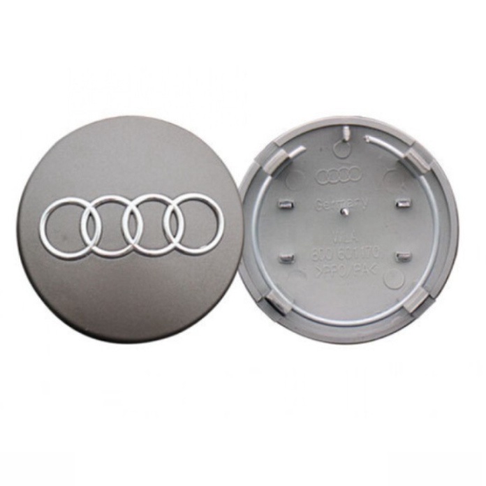 [GIÁ SỐC - HÀNG CHÍNH HÃNG] Biểu tượng logo Audi chụp mâm, vành, bánh xe ô tô 60mm - Mã sản phẩm AUD60
