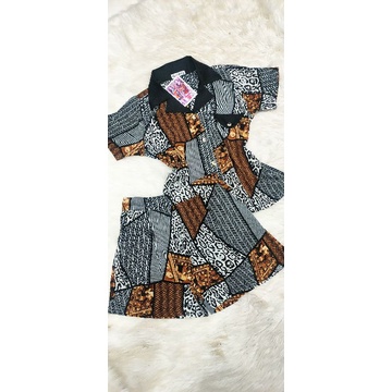 Bộ Quỳnh Anh áo croptop quần đùi lụa mango cao cấp sale