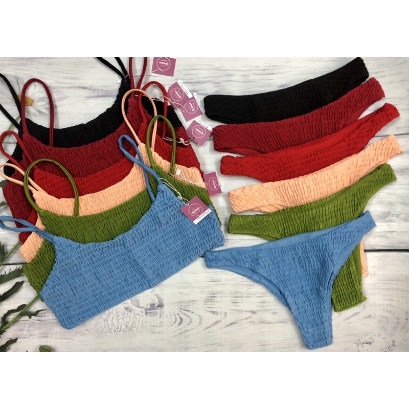 BIKINI SET CHẤT THUN NHÚN DÀY DẶN TÔN DÁNG KHOẺ KHOẮN | BigBuy360 - bigbuy360.vn