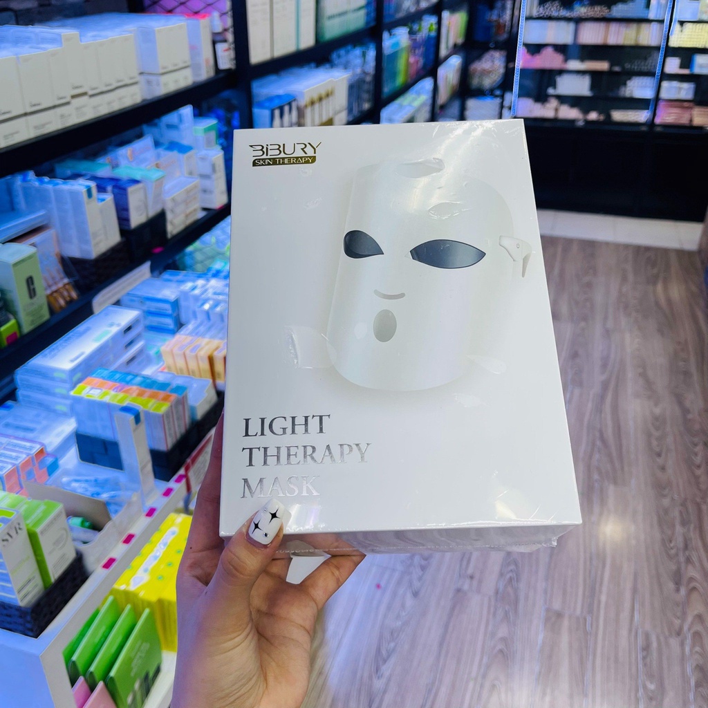 Mặt Nạ Ánh Sáng Sinh Học Trẻ Hóa Làn Da Phục Hồi Hư Tổn BIBURY Light Therapy Mask