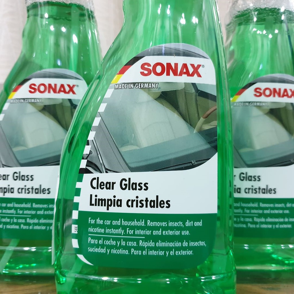 Chai xịt vệ sinh làm sạch và trong kính lái Sonax Clear Glass 338241 500ml