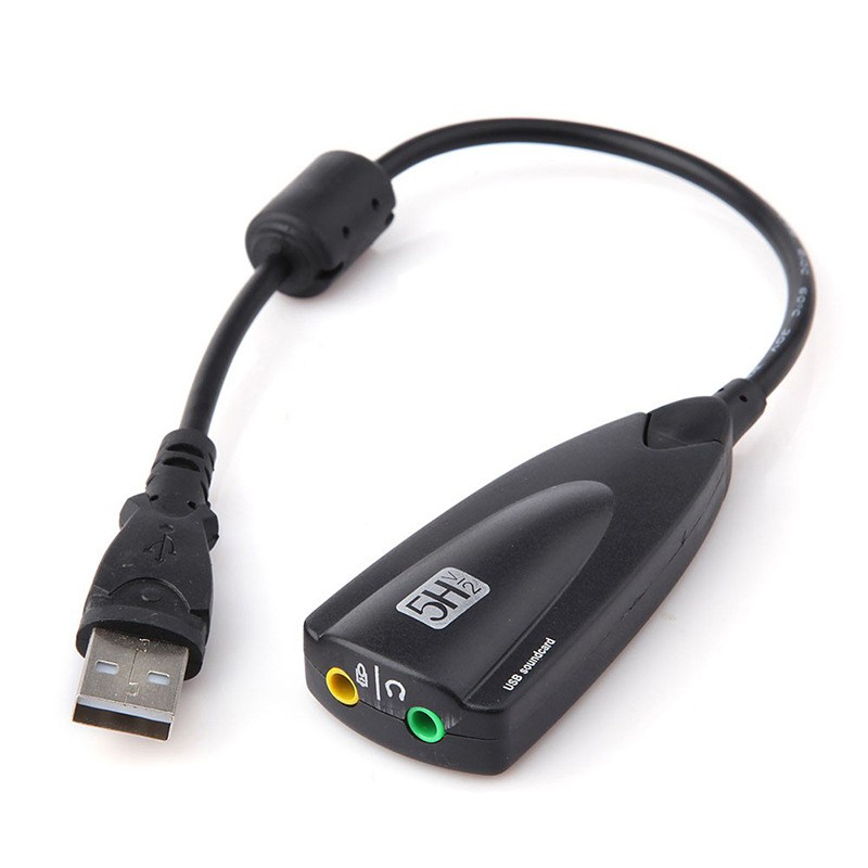 [Usb ra sound] Usb chuyển thành card âm thanh 7.1 5HV2 có dây có thể sử dụng cho máy tính bàn hoặc laptop