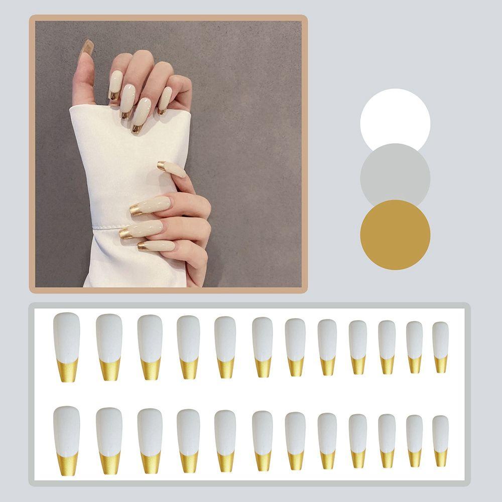 Bộ 24 Móng Tay Giả Dạng Nhấn Chất Lượng Cao