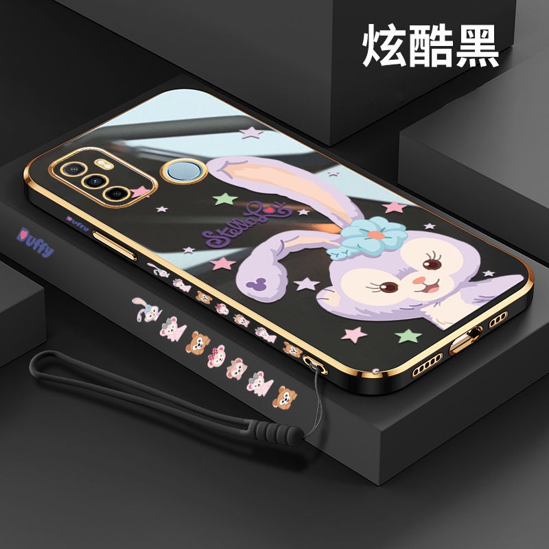 Ốp Điện Thoại Mềm Siêu Mỏng Mạ Điện Họa Tiết Hoạt Hình Cho OPPO A53 2020 F11 A31 2020 A52 A92