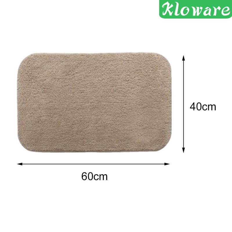 Thảm chùi chân mềm thấm nước chống trượt màu xám 40x60cm