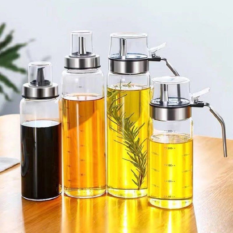Chai Thủy Tinh Đựng Dầu Ăn, Nước Mắm, Tương,Dấm, Lọ Chiết Rót Gia Vị Vòi Bấm Tay 160ml - 200ml - 300ml - 500ml Trong Bếp | BigBuy360 - bigbuy360.vn