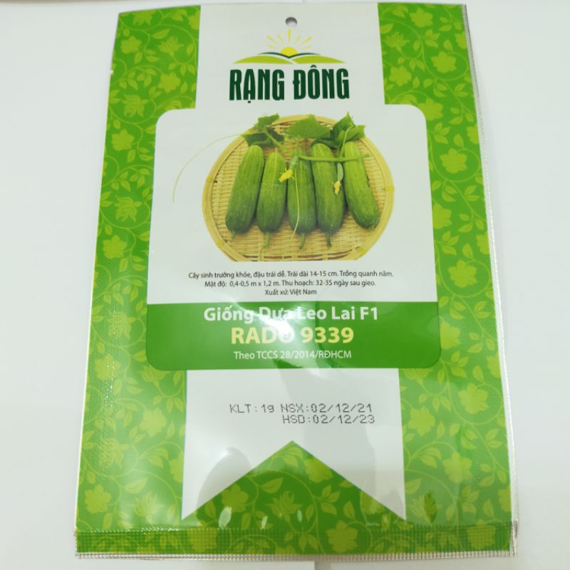 Hạt giống dưa leo , đóng gói 1gr