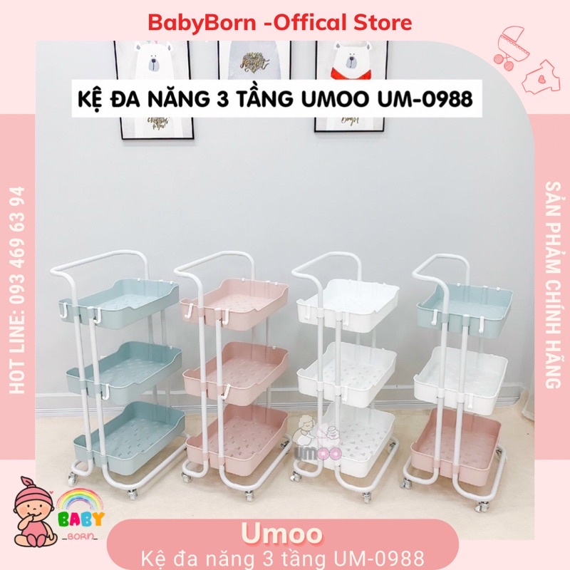 Umoo - Kệ đa năng 3 tầng hữu ích cho mọi gia đình UM988