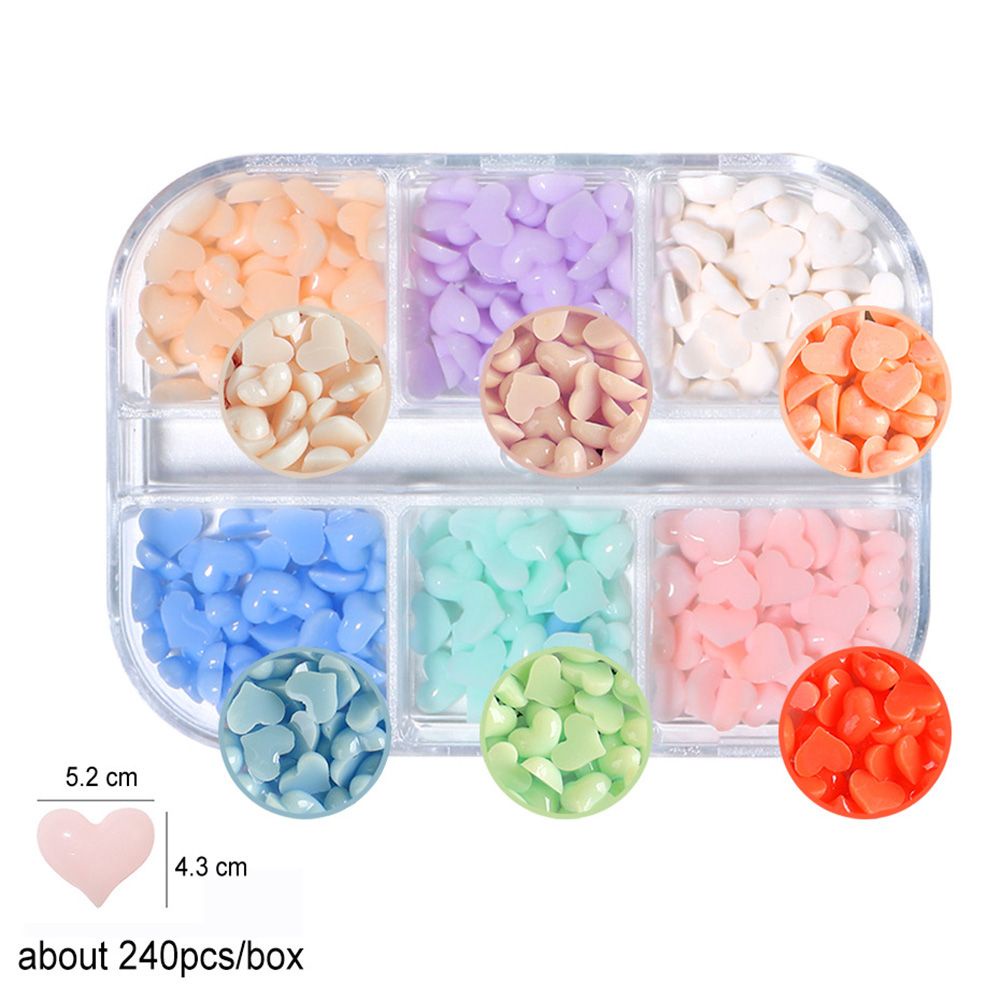 Hạt Charm 3D Trang Trí Móng Tay Nghệ Thuật|Phụ Kiện Trang Trí Móng Tay Hình Trái Tim Xinh Xắn