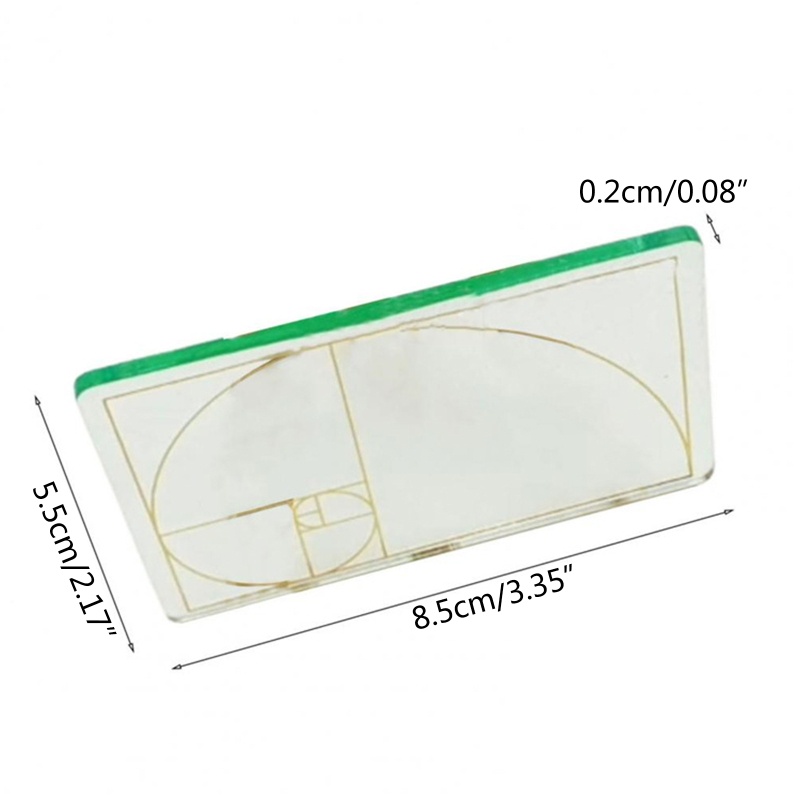 Thước Đo Tỉ Lệ Vàng Bằng Acrylic Đa Năng Tiện Dụng