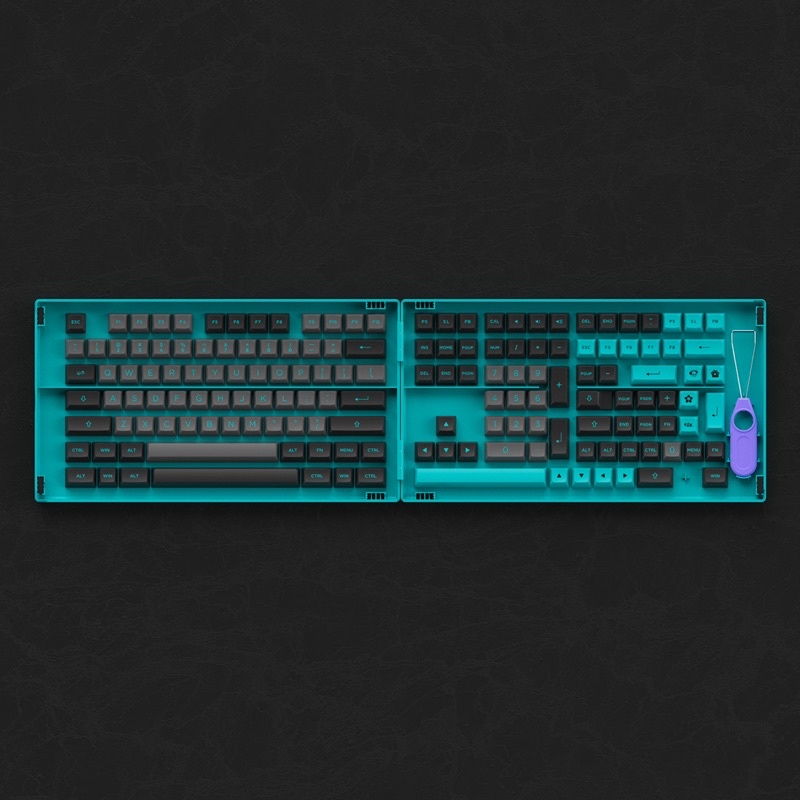 Bộ Nút Cho Bàn Phím AKKO ASA Black &amp; Cyan 197 Nút