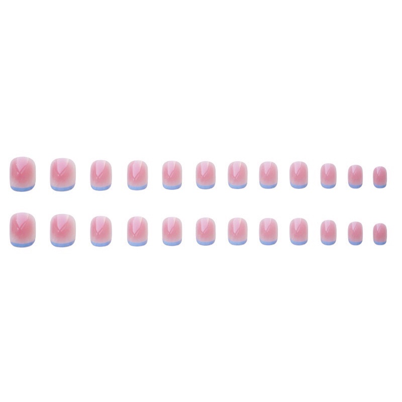 Set 24 móng giả N320 dáng móng ngắn ( Tặng kèm keo và dũa )